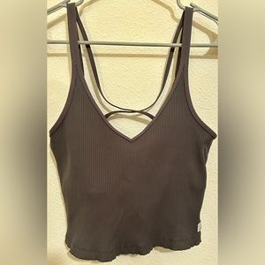 Vuori longline ribbed crop top/bra